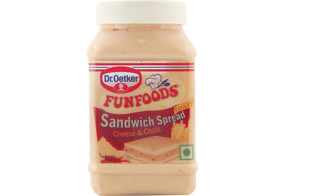 Dr. Oetker Fun foods Sandwich Spread Cheese & Chilli (Eggless)   Plastic Jar  275 grams